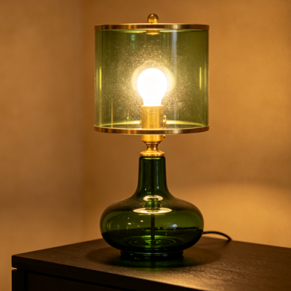 Soft Ambient Light Fabric Shade Table Lamp